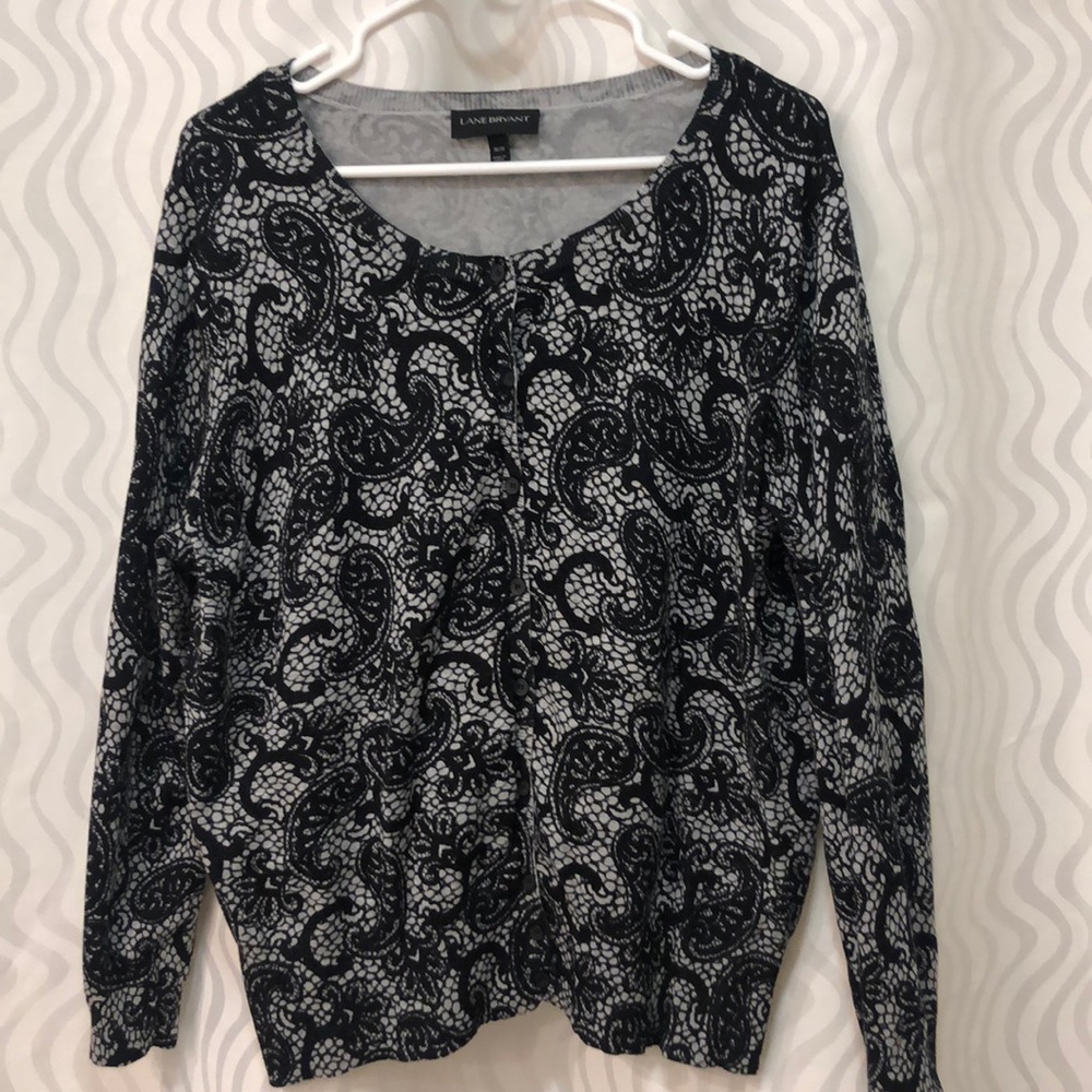 Grey and Black Lane Bryant Cardigan- size 18/20
